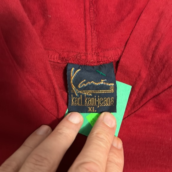NWOT Vintage Karl Kani Jeans hoodie top - Picture 3 of 4